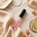 Velvet Plump Lip Gloss luxury flat lay